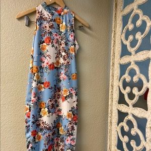 ASOS PETITE|Floral Dress|Midi Dress|Body Con